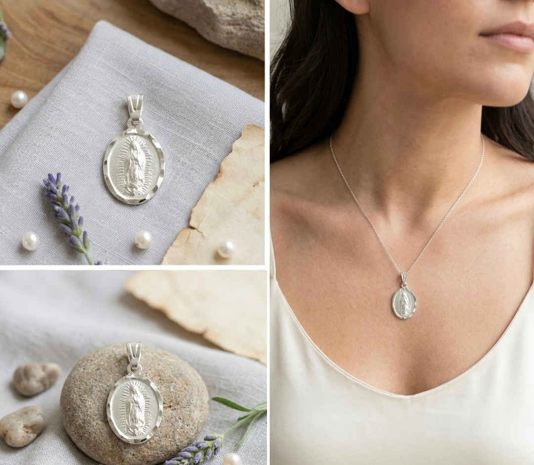 DIJE PLATA 925 VIRGEN DE GUADALUPE