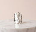 Anillo Escultural en Plata -Medida: AJUSTABLE-