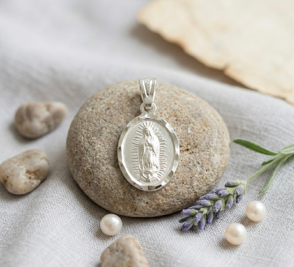 DIJE PLATA 925 VIRGEN DE GUADALUPE